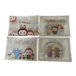 Labubu Clear Plastic Document Folder